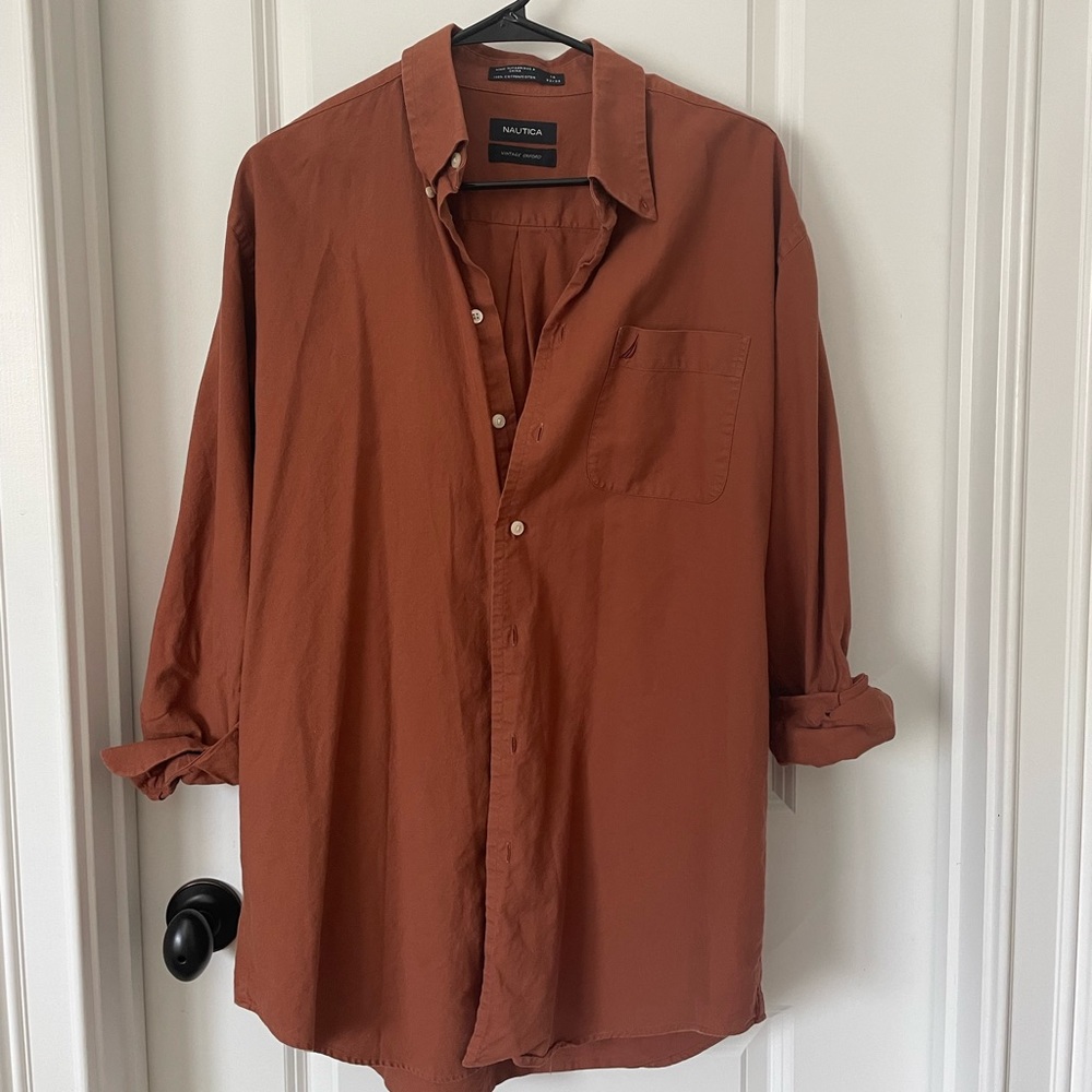 OVERSIZED NAUTICA BUTTON DOWN